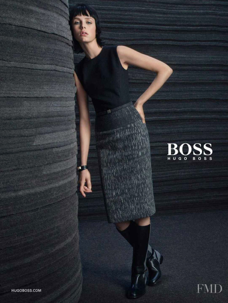 Edie Campbell featured in  the Boss by Hugo Boss advertisement for Autumn/Winter 2015