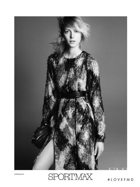 Sigrid Agren featured in  the Sportmax advertisement for Autumn/Winter 2013