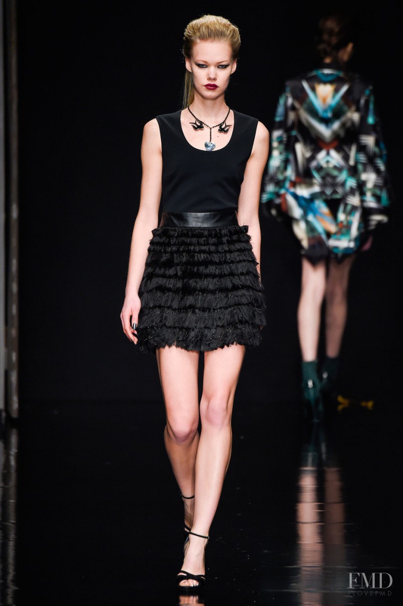 Christine Thollefsen featured in  the John Richmond fashion show for Autumn/Winter 2015