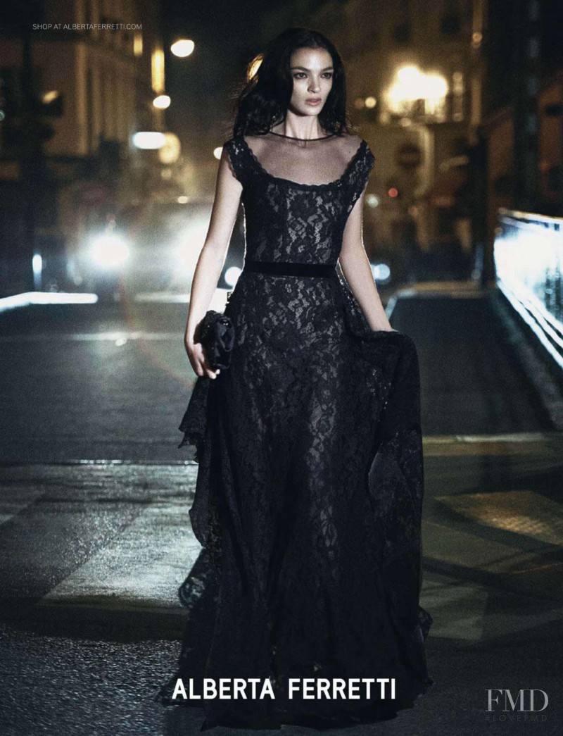 Mariacarla Boscono featured in  the Alberta Ferretti advertisement for Autumn/Winter 2013