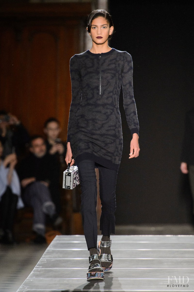 Hadassa Lima featured in  the Julien David fashion show for Autumn/Winter 2015