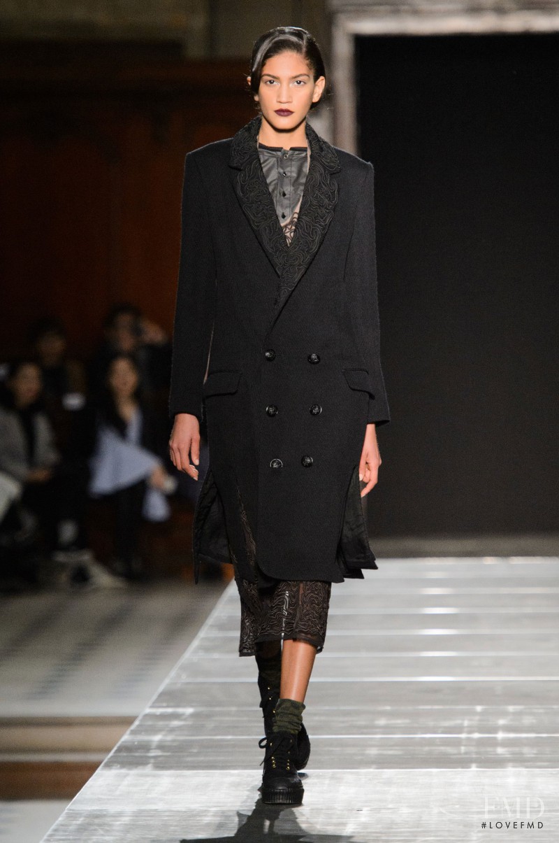 Hadassa Lima featured in  the Julien David fashion show for Autumn/Winter 2015