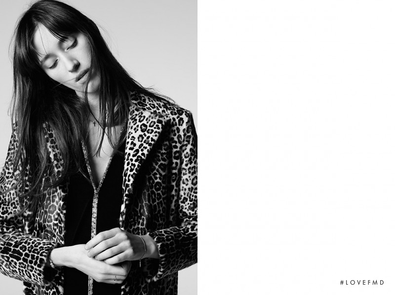 Helena Severin featured in  the Saint Laurent advertisement for Pre-Fall 2015