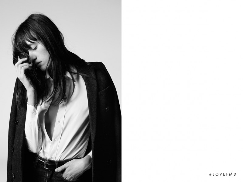 Helena Severin featured in  the Saint Laurent advertisement for Pre-Fall 2015