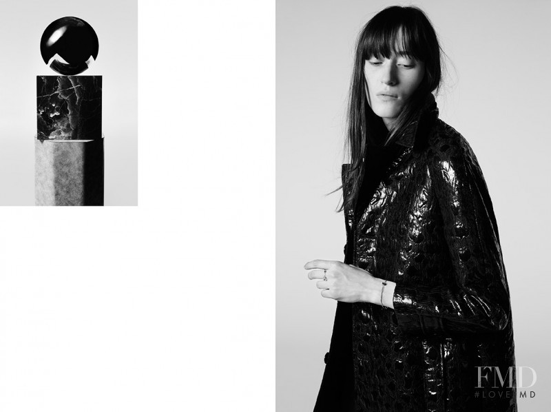 Helena Severin featured in  the Saint Laurent advertisement for Pre-Fall 2015