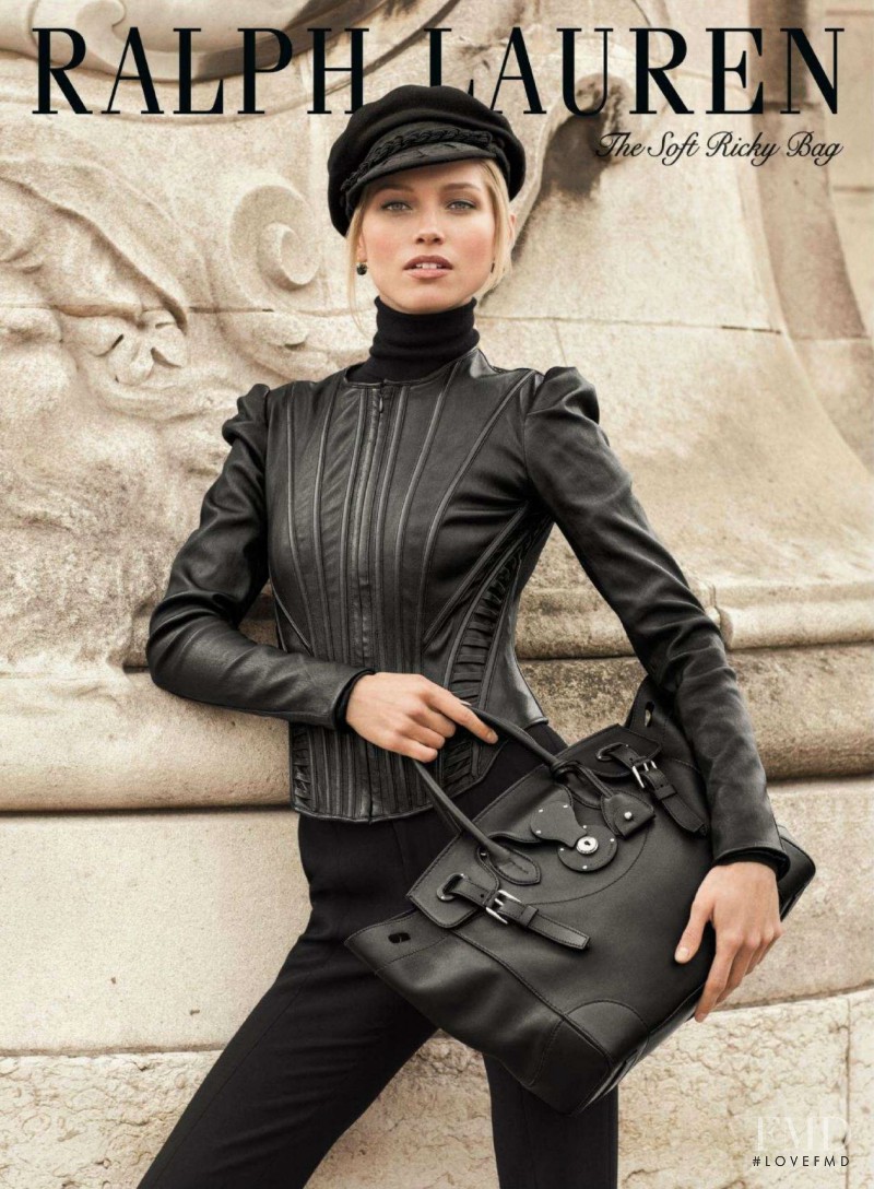 Hana Jirickova featured in  the Ralph Lauren The Soft Ricky Bag advertisement for Autumn/Winter 2013