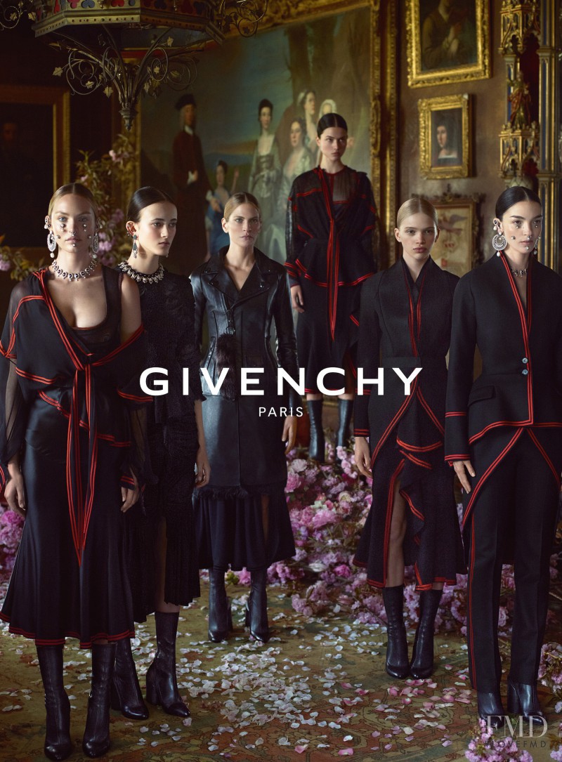 Candice Swanepoel featured in  the Givenchy advertisement for Autumn/Winter 2015