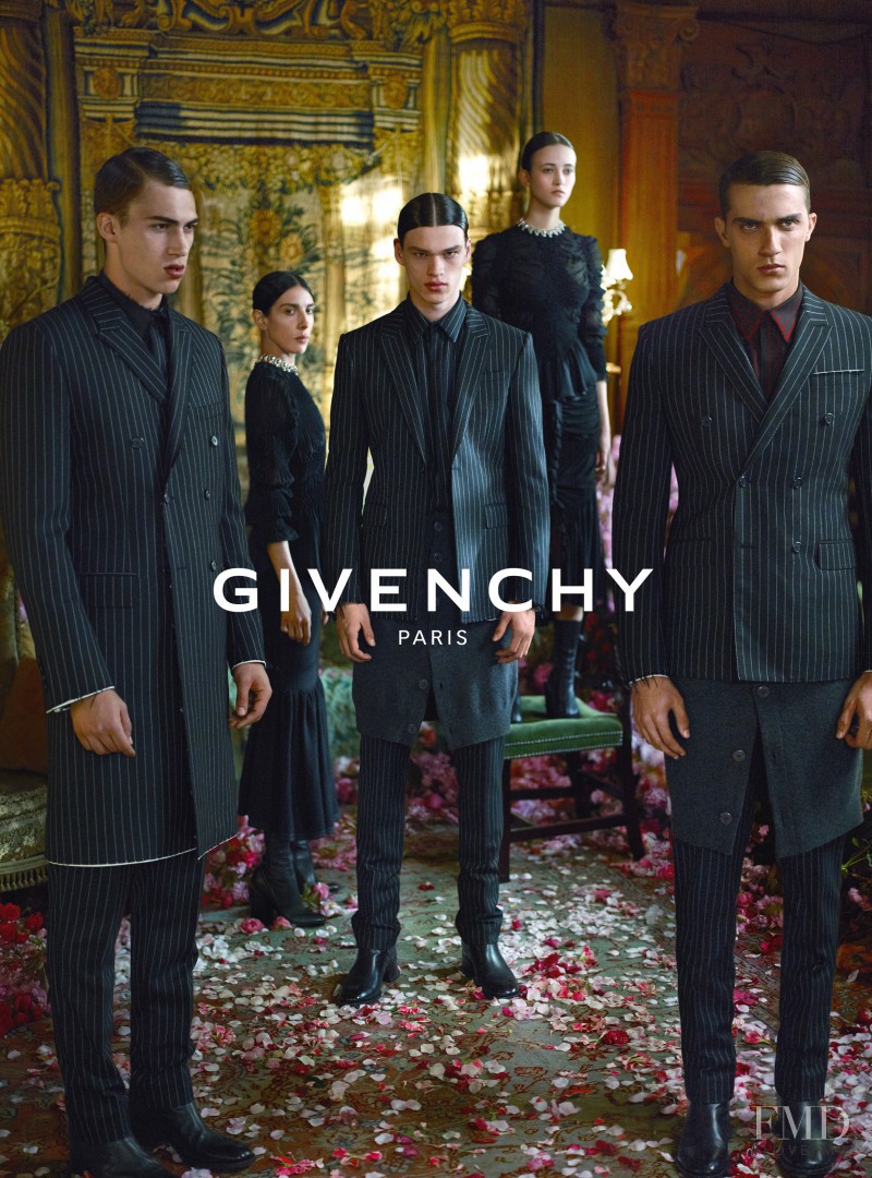 Greta Varlese featured in  the Givenchy advertisement for Autumn/Winter 2015