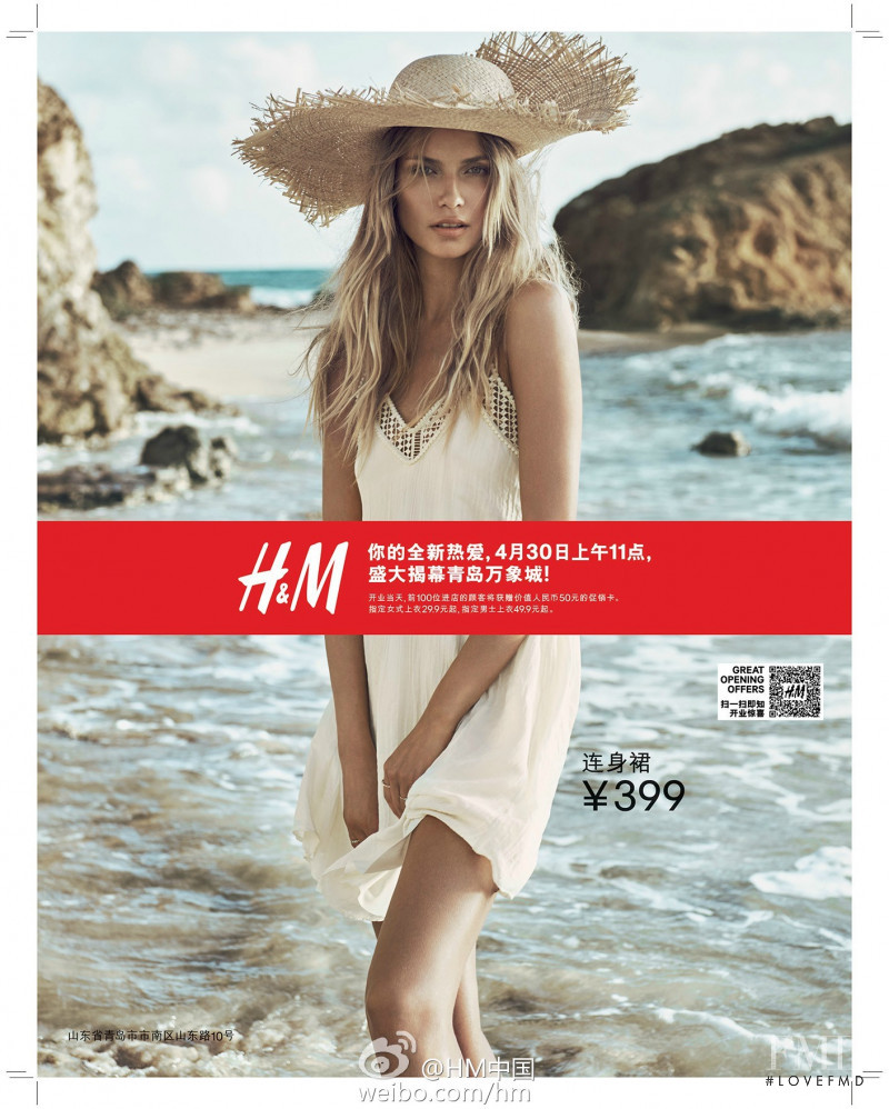 Natasha Poly featured in  the H&M advertisement for Spring/Summer 2015