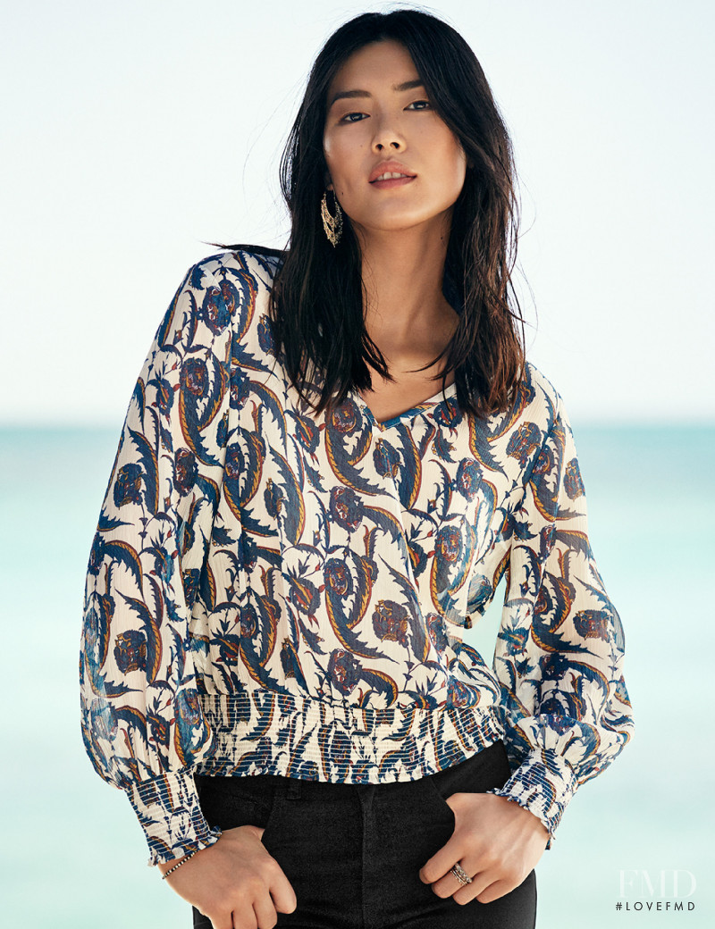Liu Wen featured in  the H&M advertisement for Summer 2015