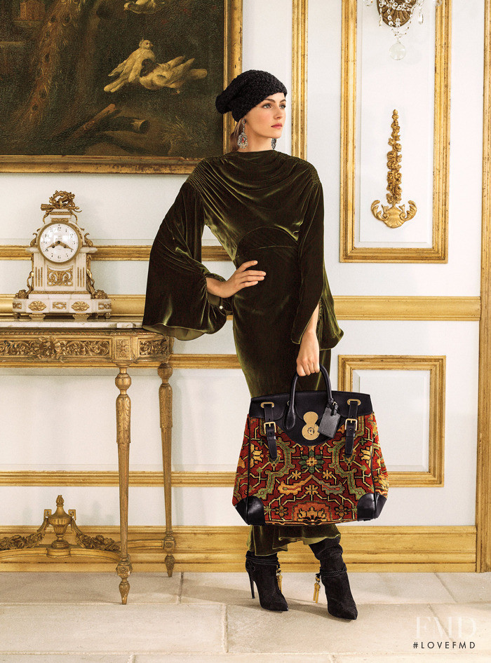 Valentina Zelyaeva featured in  the Ralph Lauren Collection advertisement for Autumn/Winter 2013