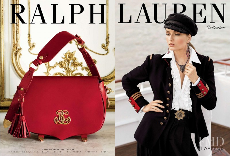 Andreea Diaconu featured in  the Ralph Lauren Collection advertisement for Autumn/Winter 2013