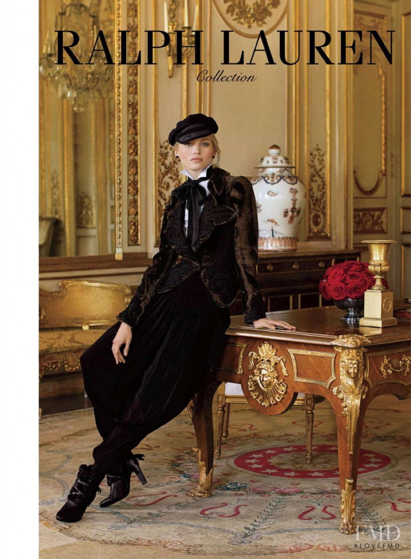 Hana Jirickova featured in  the Ralph Lauren Collection advertisement for Autumn/Winter 2013