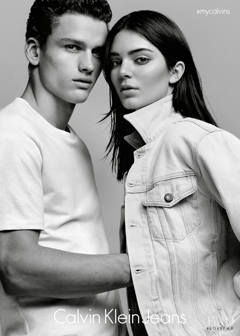 Kendall Jenner featured in  the Calvin Klein Jeans advertisement for Spring/Summer 2015