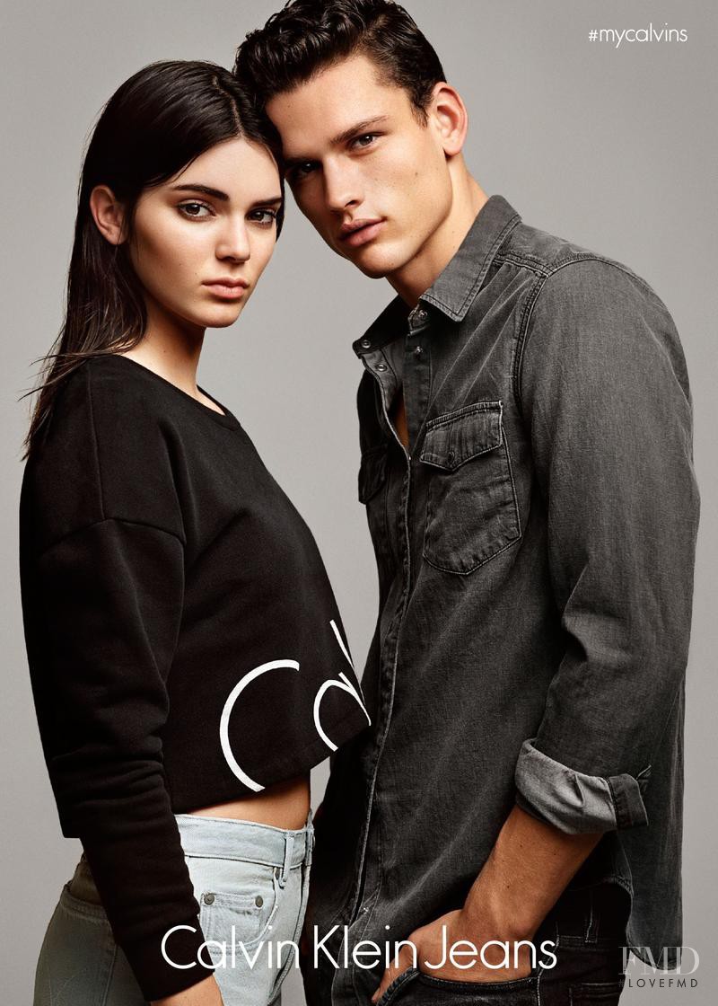 Kendall Jenner featured in  the Calvin Klein Jeans advertisement for Spring/Summer 2015