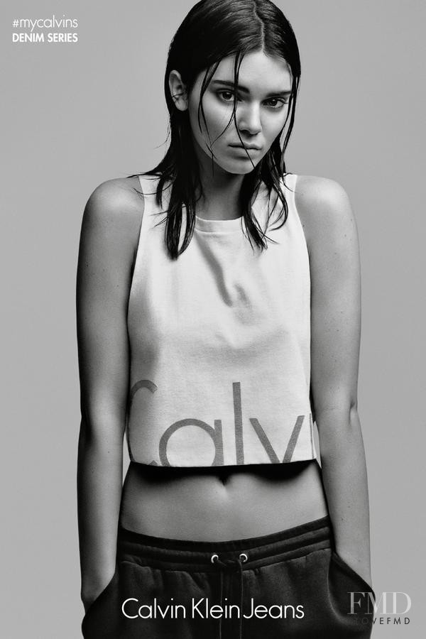 Kendall Jenner featured in  the Calvin Klein Jeans advertisement for Spring/Summer 2015