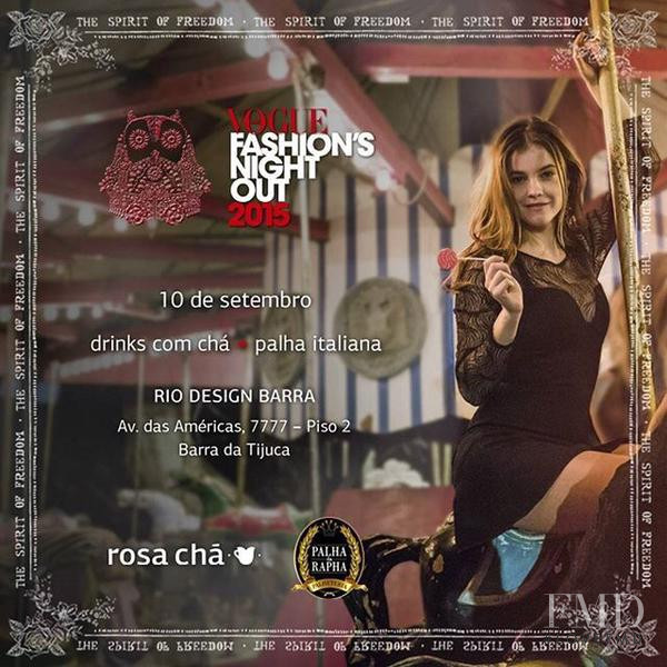 Barbara Palvin featured in  the Rosa Chá advertisement for Autumn/Winter 2015
