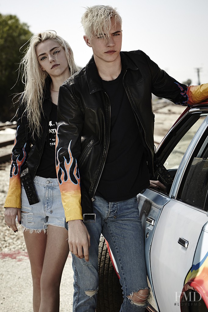 Amber Pyper featured in  the Ksubi Denim advertisement for Autumn/Winter 2015