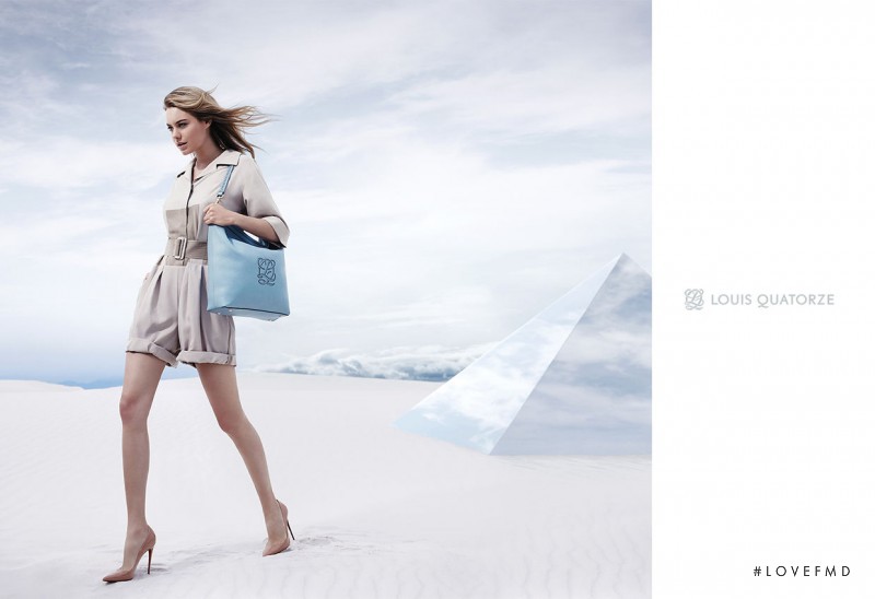 Camille Rowe featured in  the Louis Quatorze advertisement for Spring/Summer 2015