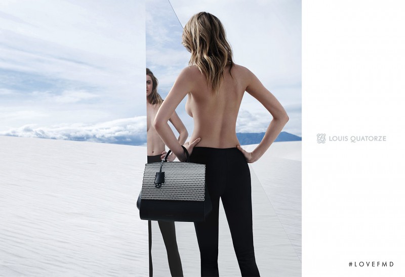Camille Rowe featured in  the Louis Quatorze advertisement for Spring/Summer 2015