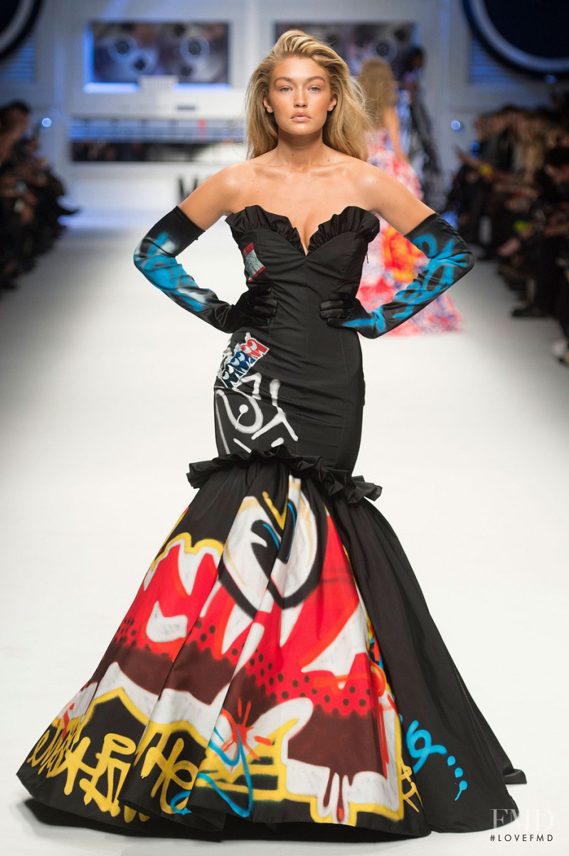 Gigi Hadid featured in  the Moschino fashion show for Autumn/Winter 2015