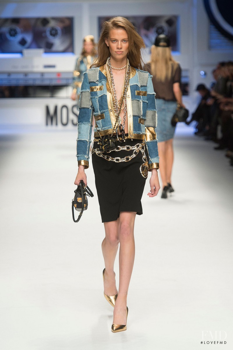 Lexi Boling featured in  the Moschino fashion show for Autumn/Winter 2015