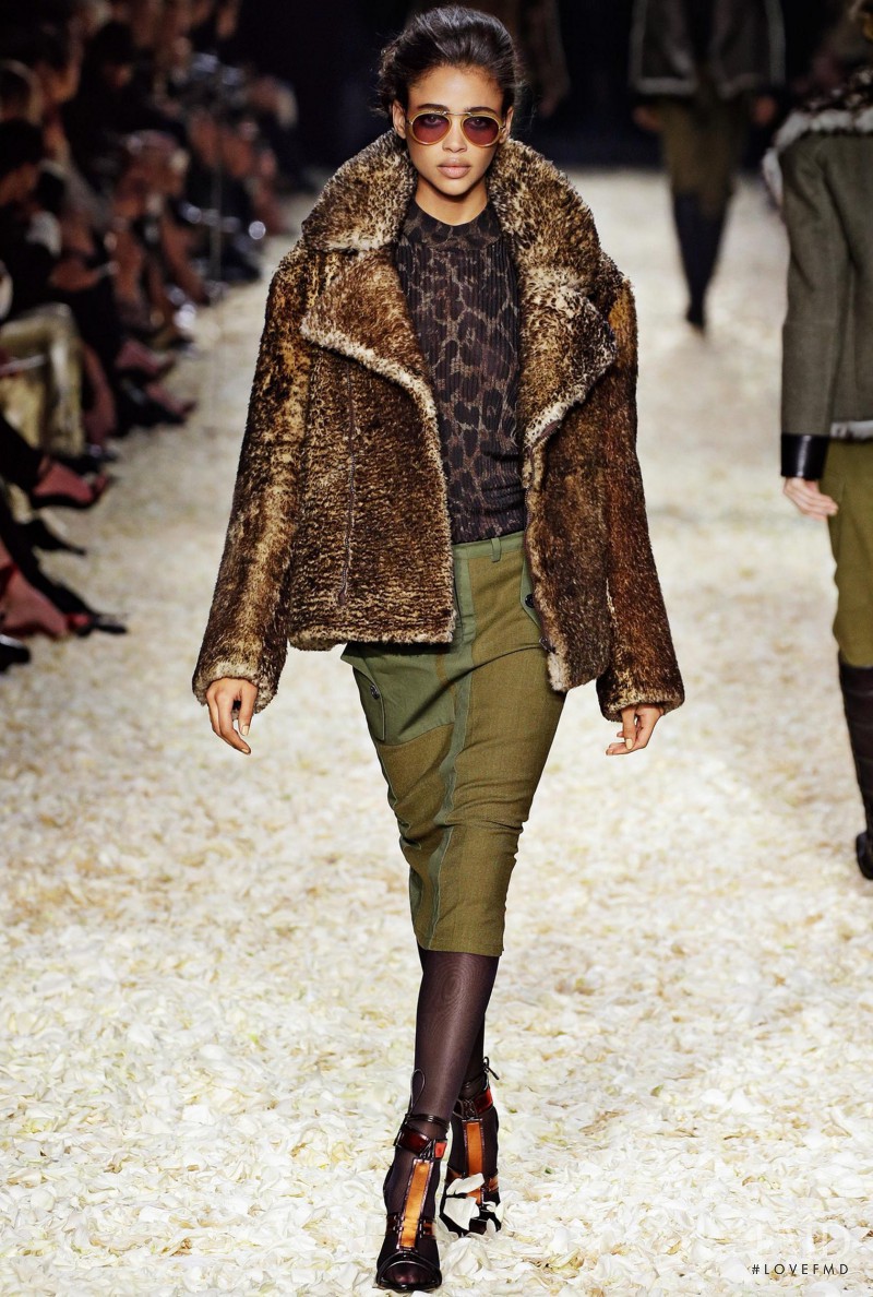 Aya Jones featured in  the Tom Ford fashion show for Autumn/Winter 2015