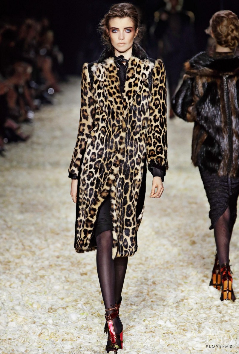 Grace Hartzel featured in  the Tom Ford fashion show for Autumn/Winter 2015