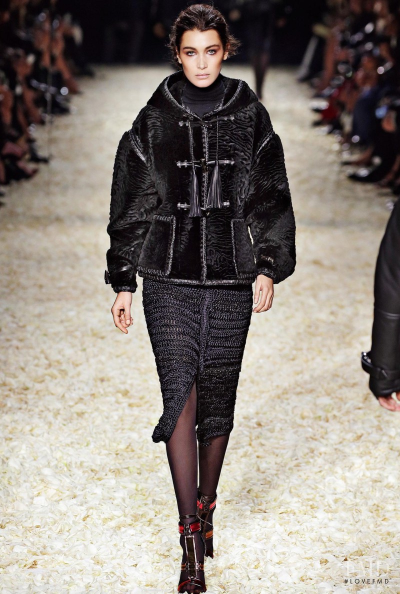 Bella Hadid featured in  the Tom Ford fashion show for Autumn/Winter 2015