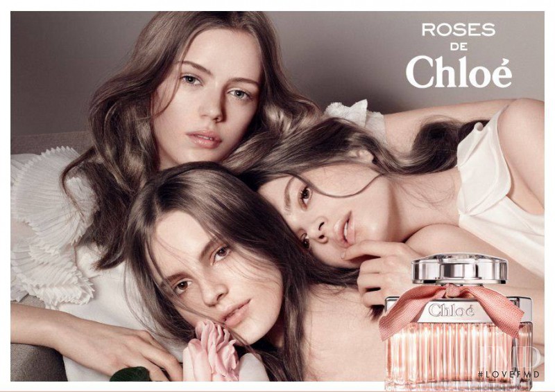 Caroline Brasch Nielsen featured in  the Chloe  "Roses de Chloé" Fragrance  advertisement for Autumn/Winter 2013