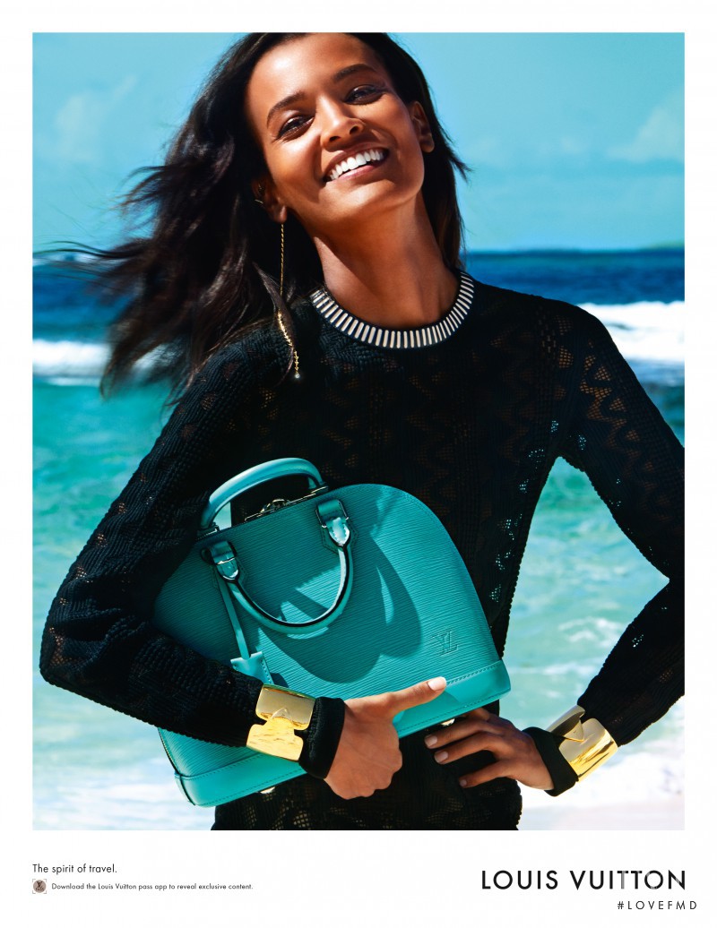 Liya Kebede featured in  the Louis Vuitton Spirit Of Travel advertisement for Spring/Summer 2015