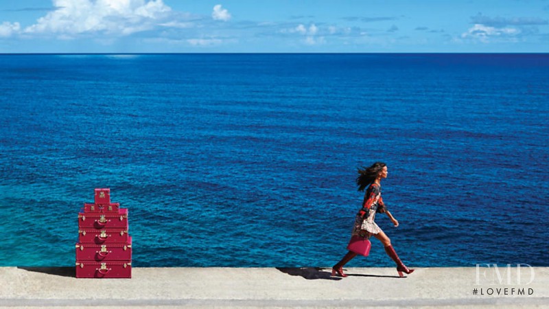 Liya Kebede featured in  the Louis Vuitton Spirit Of Travel advertisement for Spring/Summer 2015