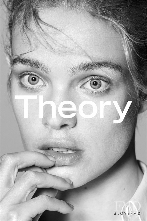 Natalia Vodianova featured in  the Theory advertisement for Spring/Summer 2015