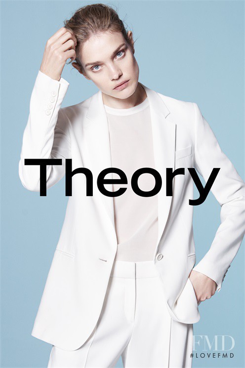 Natalia Vodianova featured in  the Theory advertisement for Spring/Summer 2015