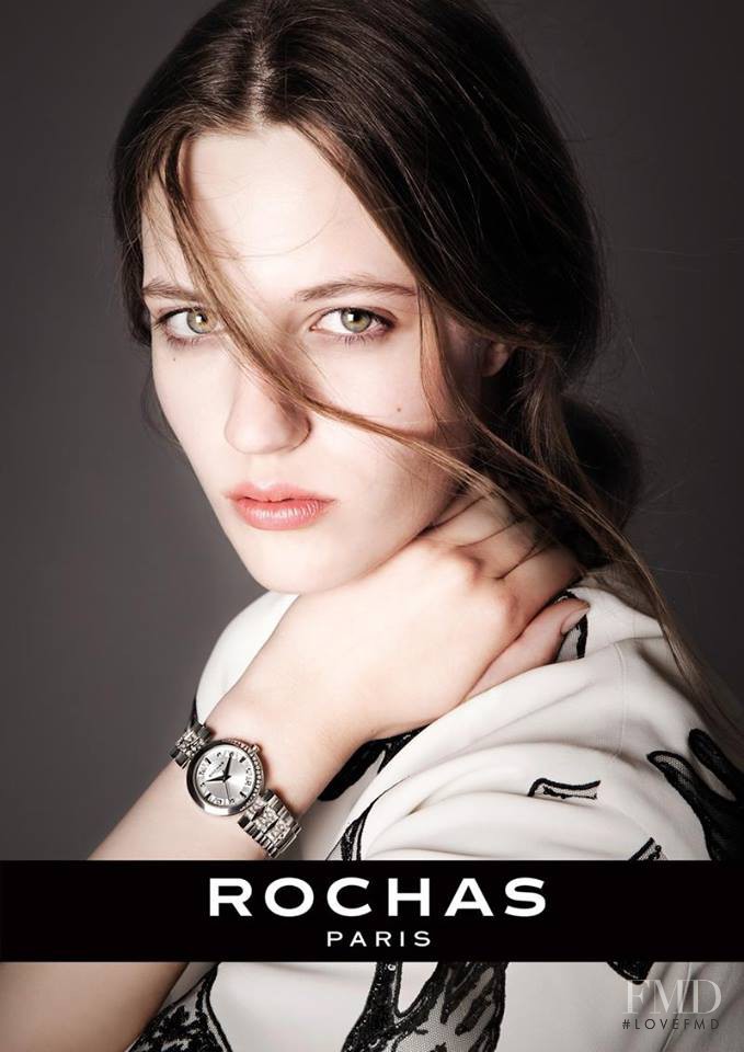 Julia Banas featured in  the Rochas advertisement for Spring/Summer 2015