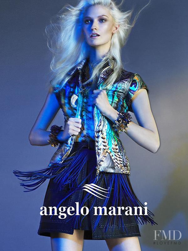 Helena Greyhorse featured in  the Angelo Marani advertisement for Spring/Summer 2015