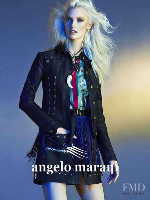 Helena Greyhorse featured in  the Angelo Marani advertisement for Spring/Summer 2015