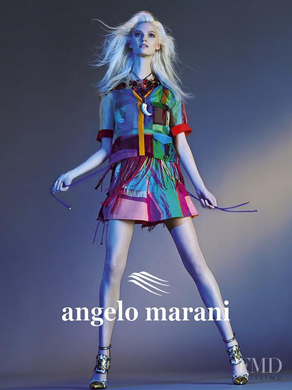 Helena Greyhorse featured in  the Angelo Marani advertisement for Spring/Summer 2015