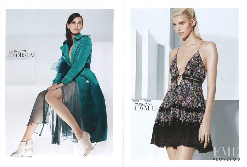Devon Windsor featured in  the Saks Fifth Avenue advertisement for Spring/Summer 2015