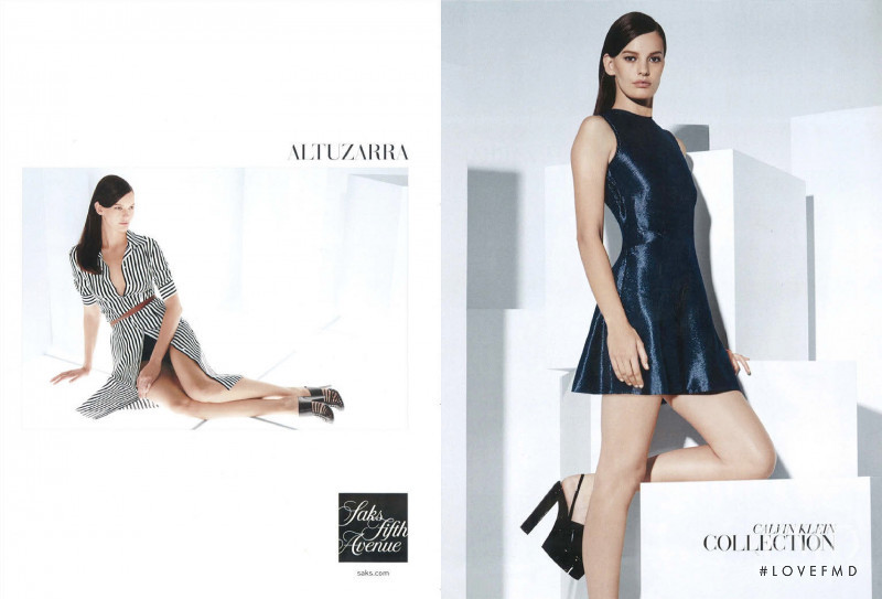 Amanda Murphy featured in  the Saks Fifth Avenue advertisement for Spring/Summer 2015