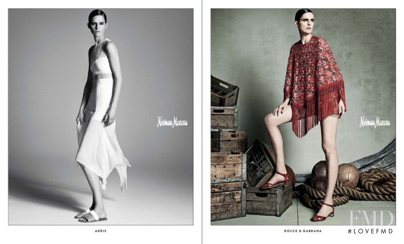 Stella Tennant featured in  the Neiman Marcus advertisement for Spring/Summer 2015