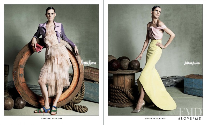 Stella Tennant featured in  the Neiman Marcus advertisement for Spring/Summer 2015