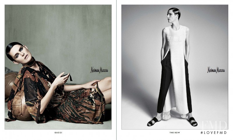 Stella Tennant featured in  the Neiman Marcus advertisement for Spring/Summer 2015