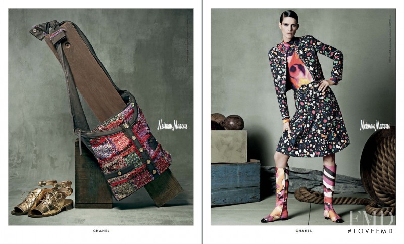 Stella Tennant featured in  the Neiman Marcus advertisement for Spring/Summer 2015