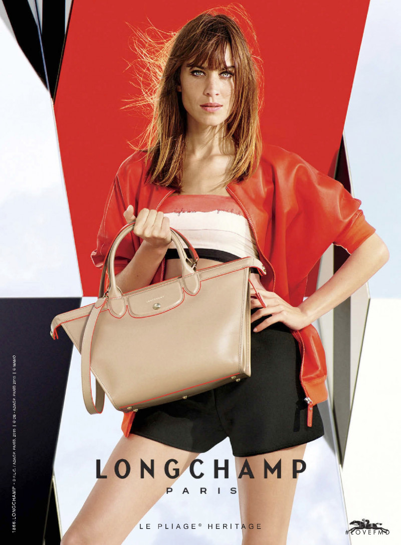 Alexa Chung featured in  the Longchamp advertisement for Spring/Summer 2015