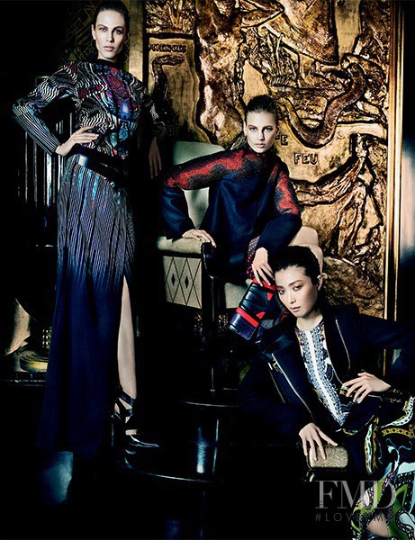 Aymeline Valade featured in  the Etro advertisement for Autumn/Winter 2013