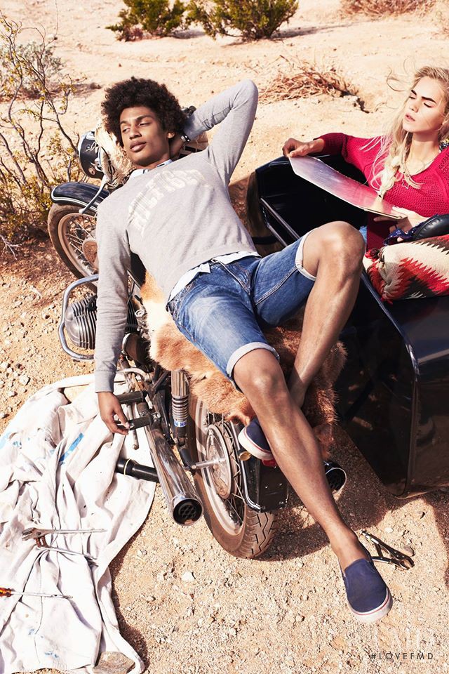 Line Brems featured in  the Hilfiger Denim advertisement for Spring/Summer 2015