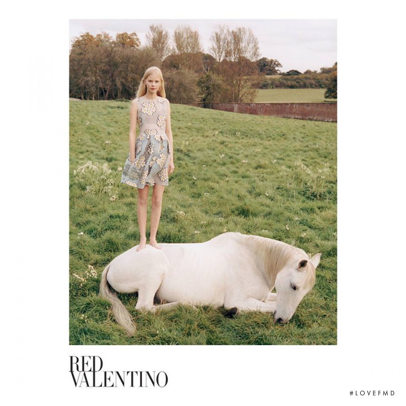 Amalie Schmidt featured in  the RED Valentino advertisement for Spring/Summer 2015