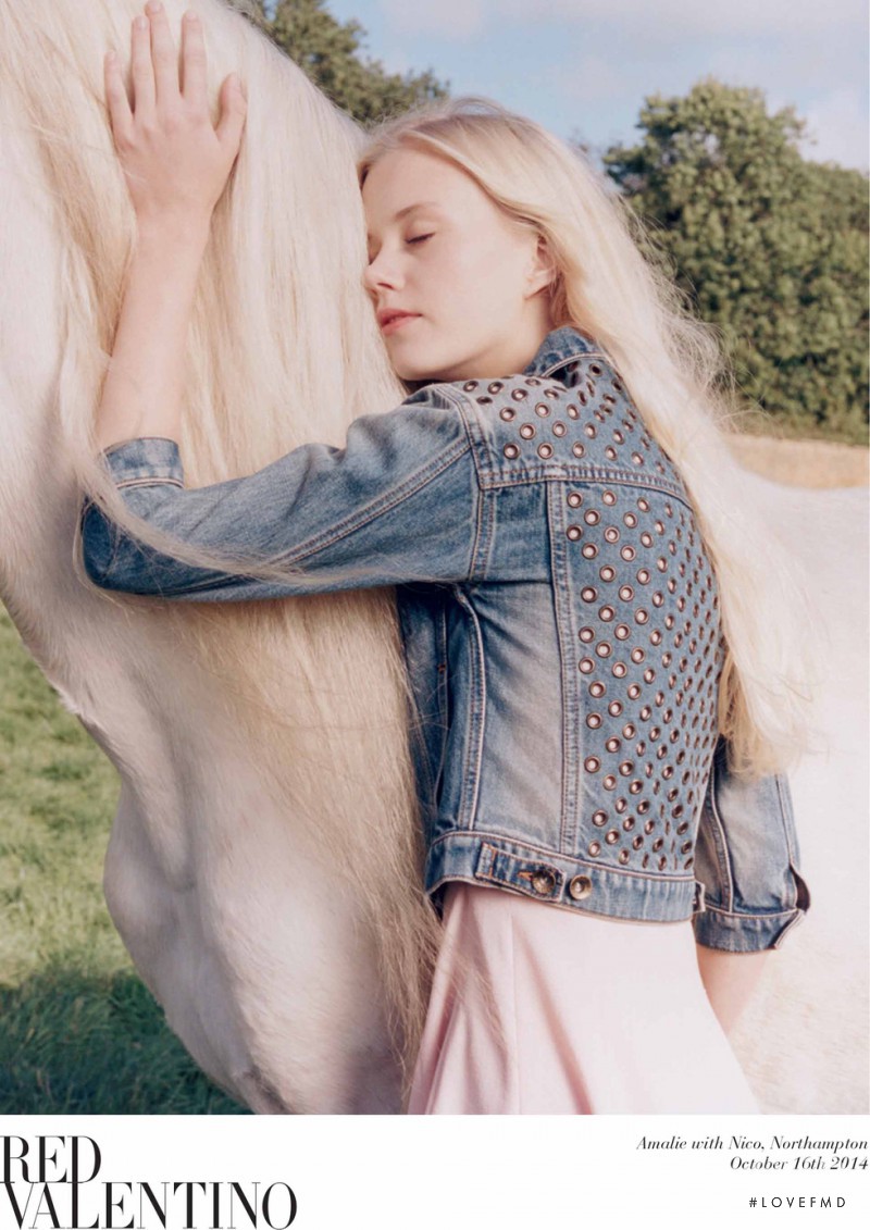 Amalie Schmidt featured in  the RED Valentino advertisement for Spring/Summer 2015