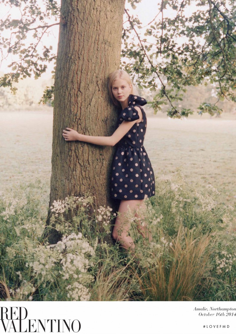 Amalie Schmidt featured in  the RED Valentino advertisement for Spring/Summer 2015